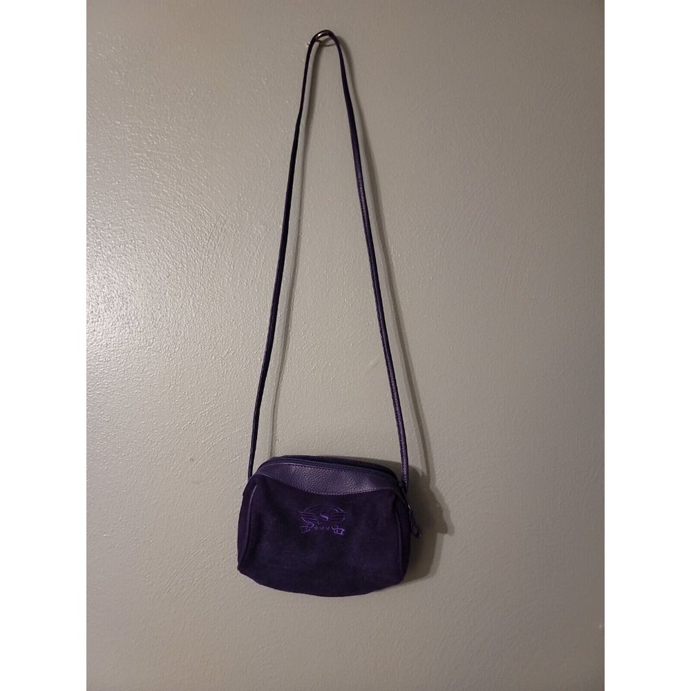 Shane Purple Suede Crossbody Small Purse